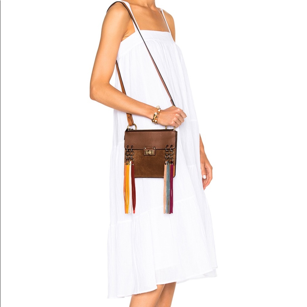 Chloé Jane fringed leather suede shoulder bag - Picture 6 of 6